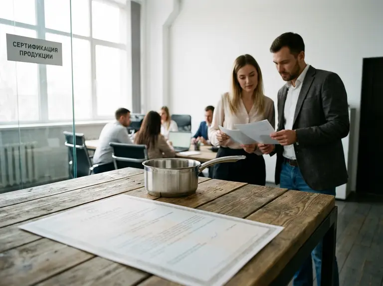 Сертификат на кастрюлю